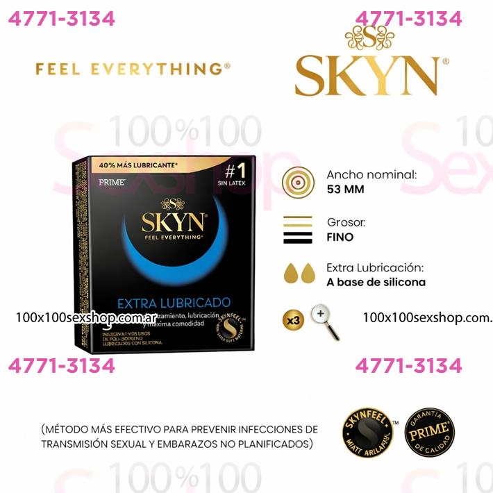 Cód: CA FP SKYN LU - Preservativos Skyn Extra Lubricados - $ 8500